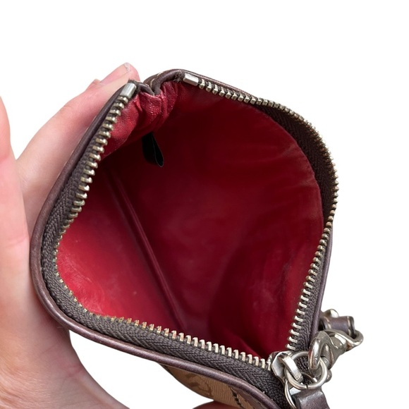 Dooney & Bourke Tan Monogram Zip Wristlet - Picture 5 of 5